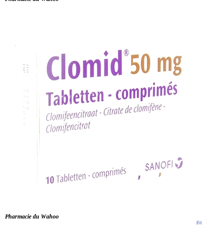Clomid générique pas cher